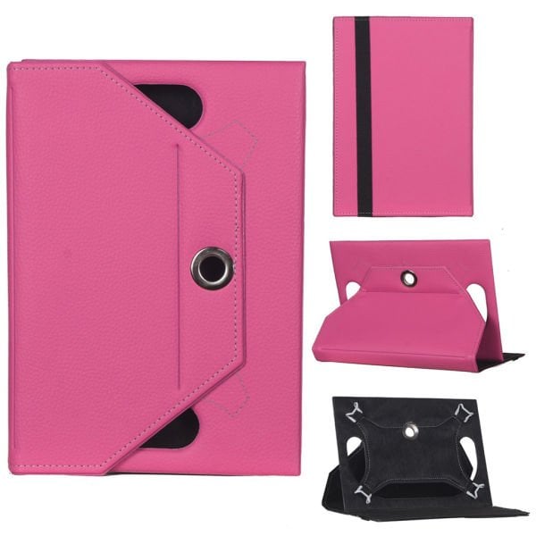 Lenovo TB-8304F Universal Standlı Tablet Kılıfı Pembe