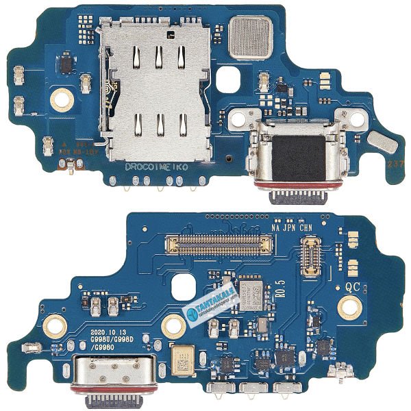 Samsung Galaxy S21 Ultra SM-G998 Şarj Soketi Bordu Mikrofonlu Sim Port
