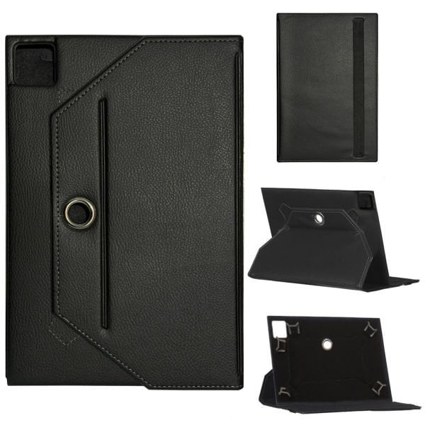 Universal Standlı 13 İnç Deri Tablet Kılıfı Siyah