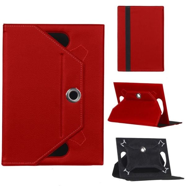 Hometech Alfa 8MY Universal Standlı Tablet Kılıfı Kırmızı