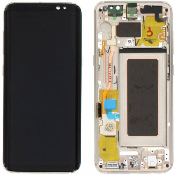 Samsung Galaxy S8 SM-G950 Lcd Ekran Dokunmatik Çıtalı Gold