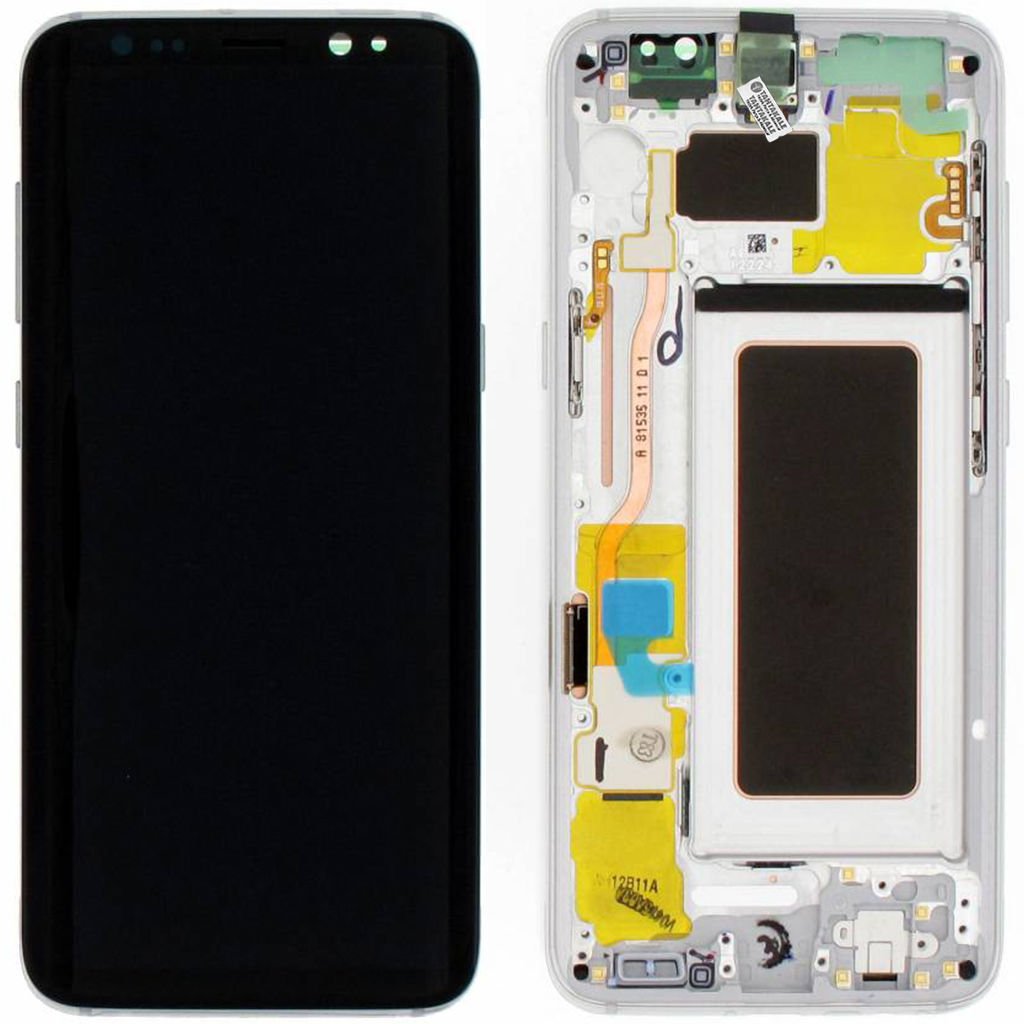 Samsung Galaxy S8 SM-G950 Lcd Ekran Dokunmatik Çıtalı Silver