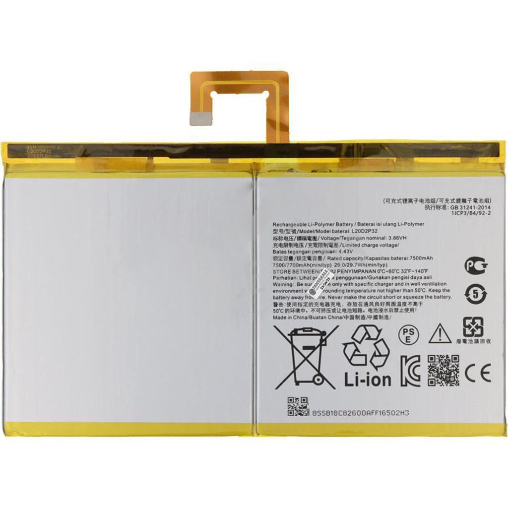 Lenovo Tab M10 Plus 3. Nesil TB128FU Batarya Pil