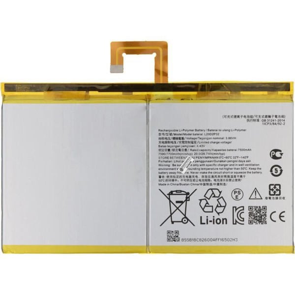 Lenovo Tab M10 Plus 3. Nesil TB128FU Batarya Pil