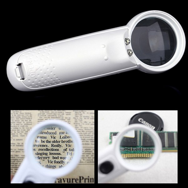 MG6B-2 Led Işıklı Mücevher Hobi İçin Mercek Büyüteç (15x)