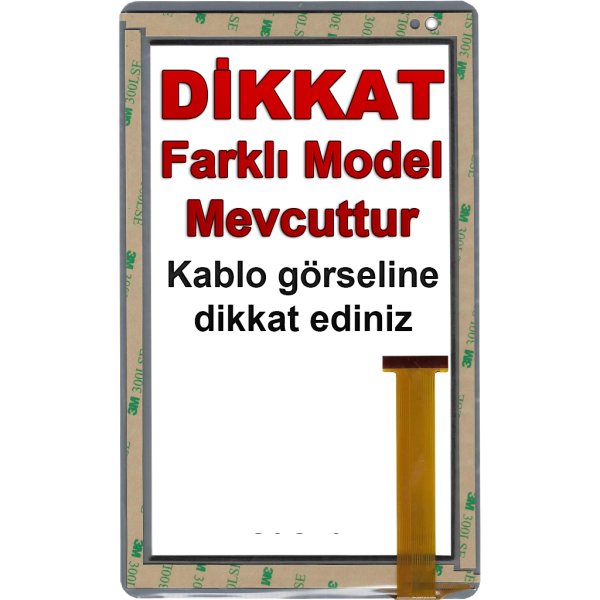 VTCP090A25-FPC-1.0 Kablo Kodlu Dokunmatik Beyaz - Model 1