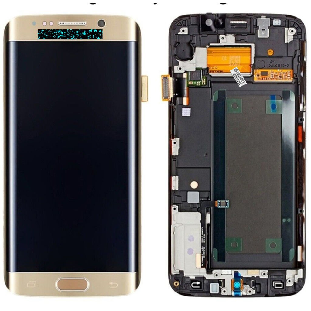 Samsung Galaxy S6 Edge SM-G925 Lcd Ekran Dokunmatik Çıtalı Gold