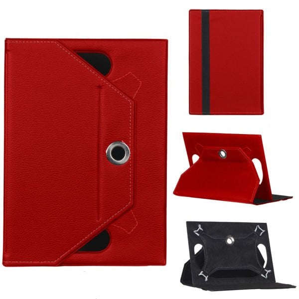 Samsung Galaxy Tab S7 SM-T875 Universal Standlı Tablet Kılıfı Kırmızı