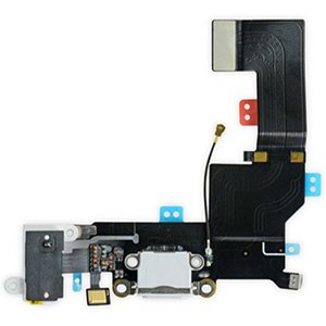 İphone 5SE Şarj Soketi Kulaklık Mikrofon Film Bordu Beyaz