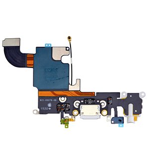 İphone 6S Şarj Soketi Kulaklık Mikrofon Film Bordu Beyaz