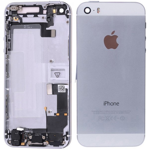 İphone 5S Kasa Full Dolu Silver Gümüş