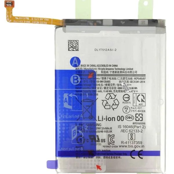 EB-BM135ABS Kodlu Batarya Pil - Orijinal