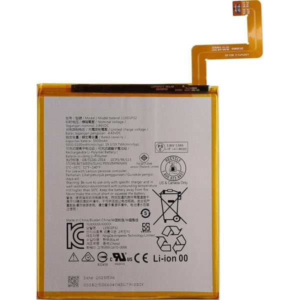 Lenovo Tab M10 TB-X606F Batarya Pil