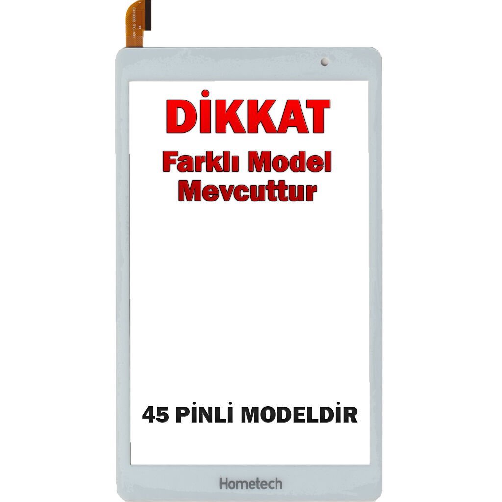 Hometech Alfa 8TX Dokunmatik Beyaz - Model 2