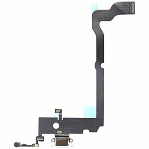 İphone XS Max Şarj Soketi Kulaklık Mikrofon Film Bordu Uzay Grisi Siyah