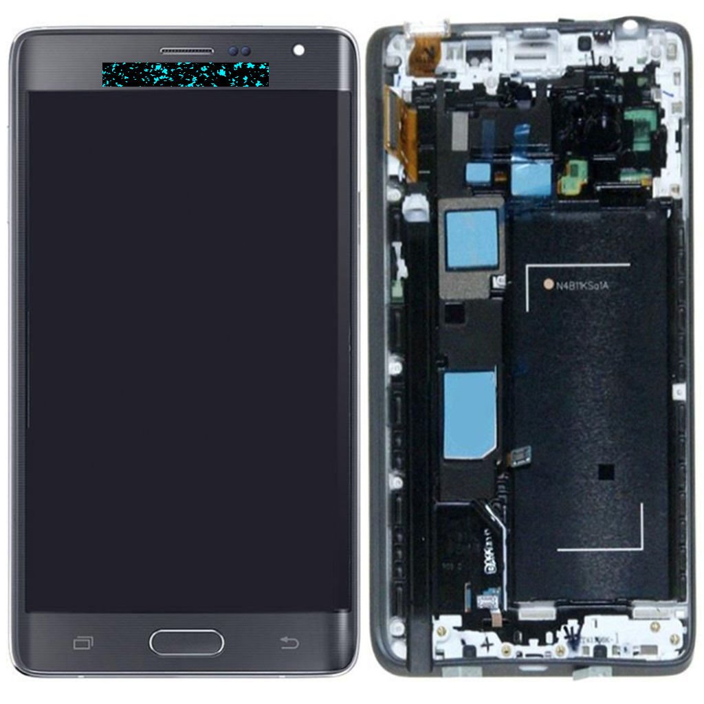 Samsung Galaxy Note Edge SM-N915 Lcd Ekran Dokunmatik Çıtalı Siyah