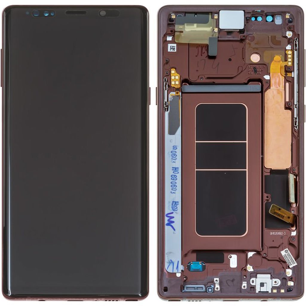 Samsung Galaxy Note 9 SM-N960 Lcd Ekran Dokunmatik Çıtalı Kahverengi