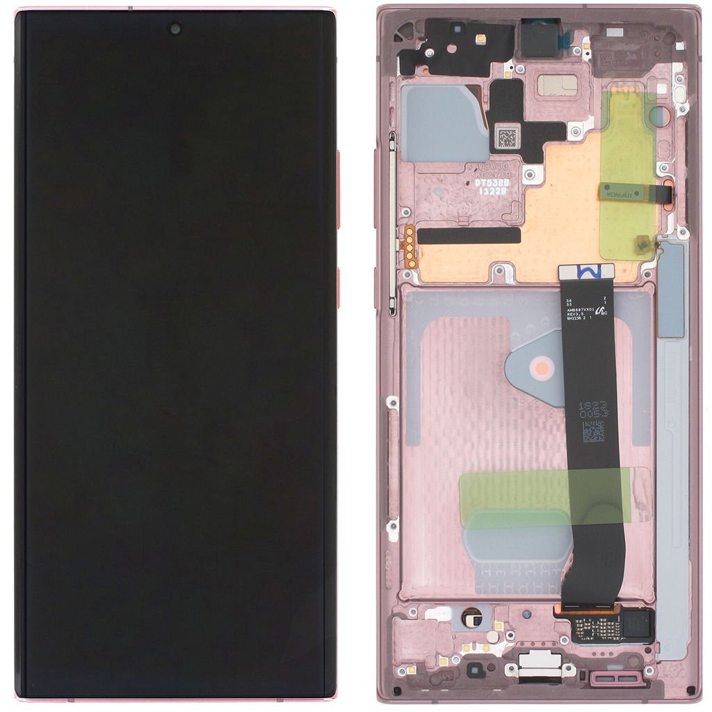 Samsung Galaxy Note 20 Ultra SM-N985 Lcd Ekran Dokunmatik Çıtalı Bronz