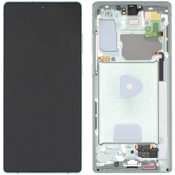 Samsung Galaxy Note 20 SM-N980 Lcd Ekran Dokunmatik Çıtalı Yeşil