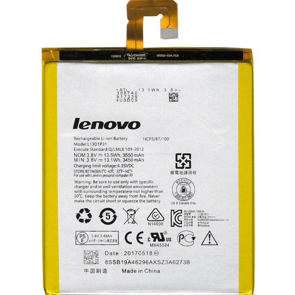 Lenovo TB3-710F Dolby Batarya Pil