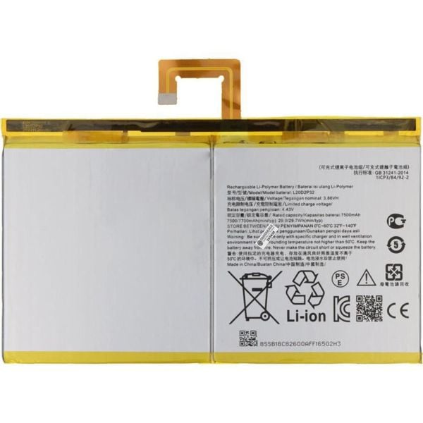 Lenovo Tab P11 2. Nesil TB350XU Batarya Pil