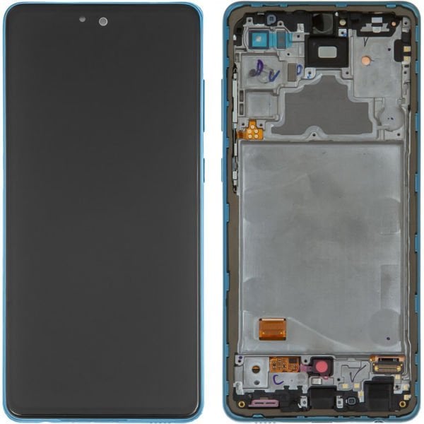 Samsung Galaxy A72 SM-A725 Lcd Ekran Dokunmatik Çıtalı Mavi