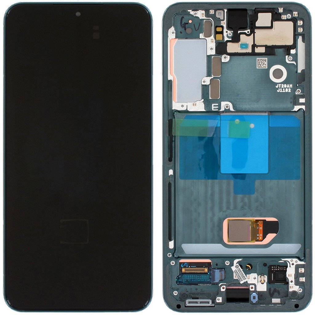 Samsung Galaxy S22 SM-S901 Lcd Ekran Dokunmatik Çıtalı Yeşil
