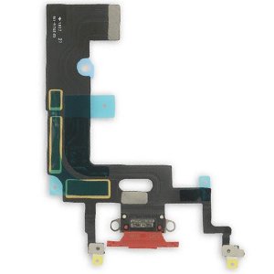 İphone XR Şarj Soketi Kulaklık Mikrofon Film Bordu Red Kırmızı