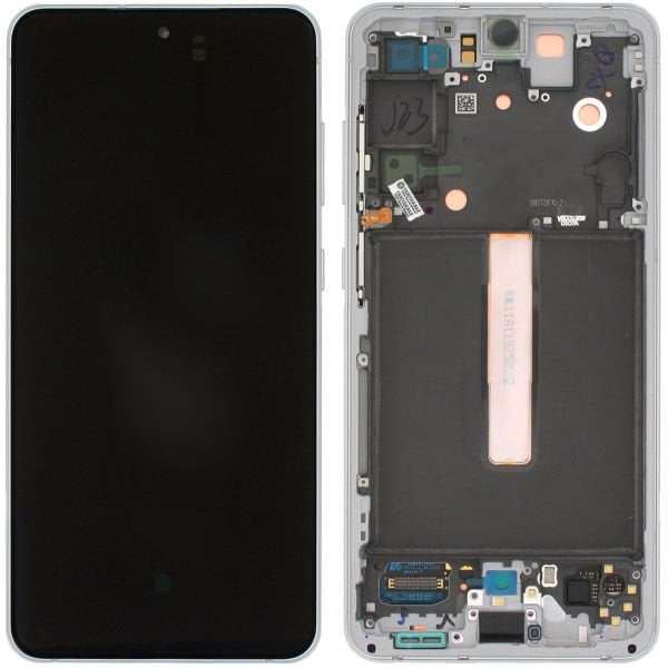 Samsung Galaxy S21 FE 5G SM-G990 Lcd Ekran Dokunmatik Çıtalı Beyaz