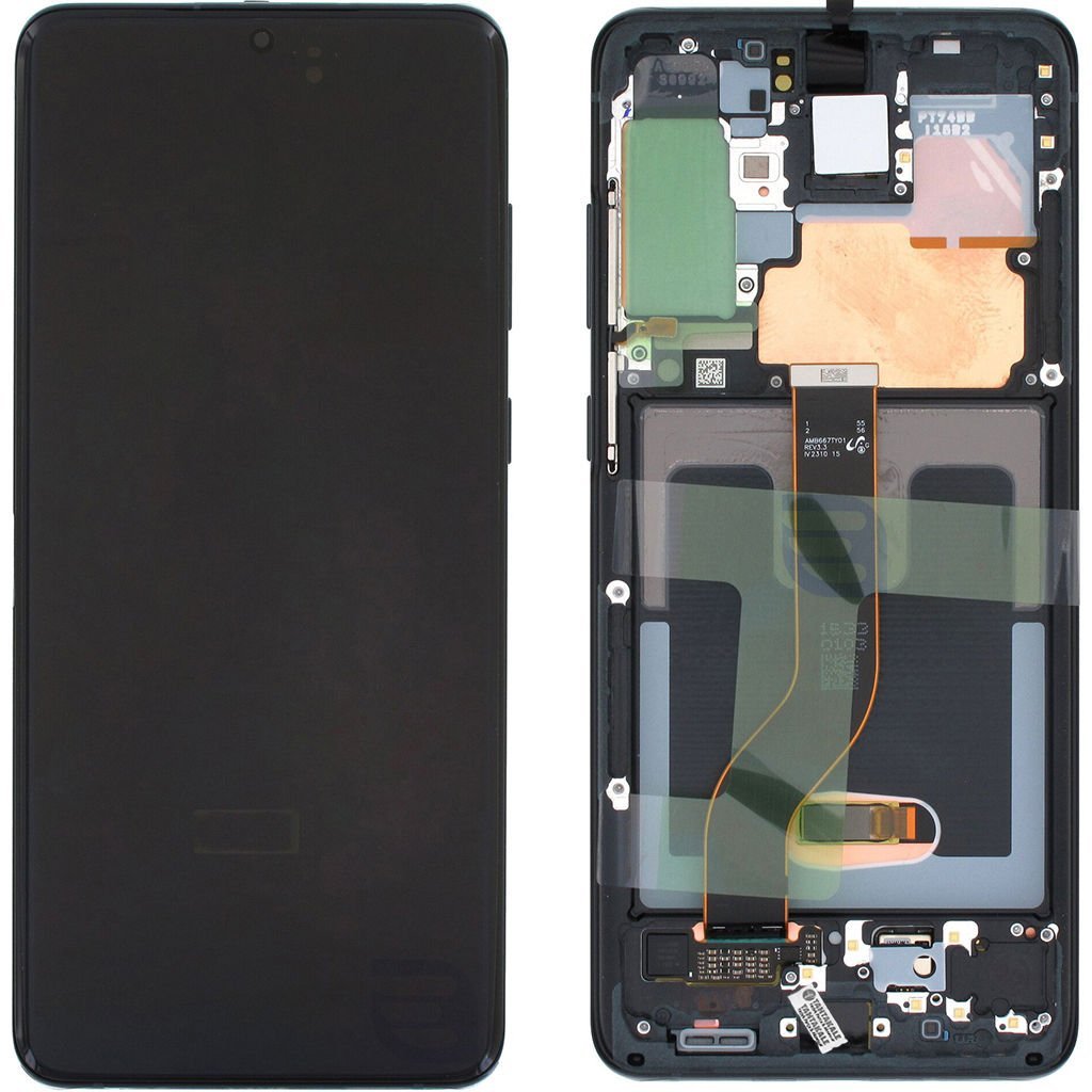 Samsung Galaxy S20 Plus SM-G985 Lcd Ekran Dokunmatik Çıtalı Siyah