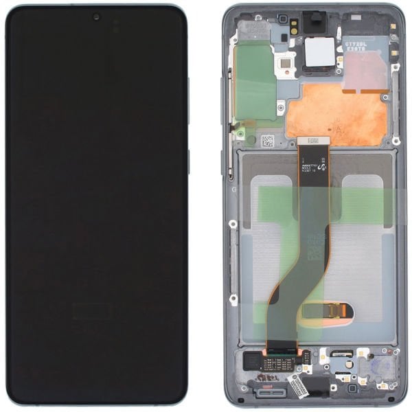 Samsung Galaxy S20 Plus SM-G985 Lcd Ekran Dokunmatik Çıtalı Gri