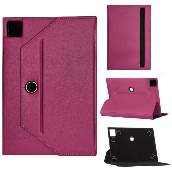 Apple iPad Pro 12.9 5. Nesil A2378 Universal Standlı Tablet Kılıfı Pembe