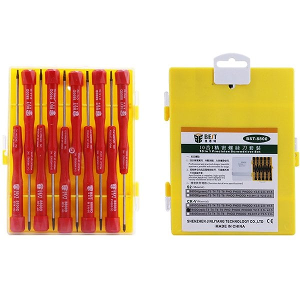 Best BST-8800 Hassas İnce Tornavida Seti Çelik