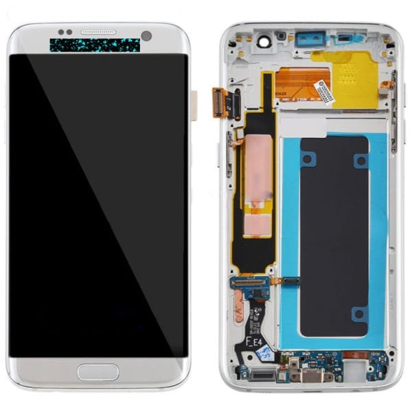 Samsung Galaxy S7 Edge SM-G935 Lcd Ekran Dokunmatik Çıtalı Silver